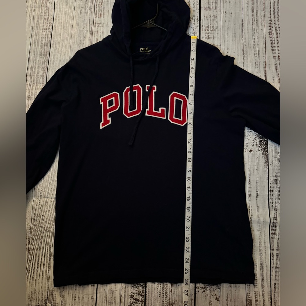 Polo Ralph Lauren Mens Jersey Hooded T-shirt Medium /Blue - Picture 3 of 9
